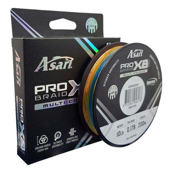 Asari Pro X8 Braid 400M Multicoloured